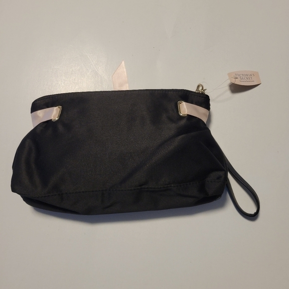 Victoria's Secret NWT Black/pink cosmetic pouch. - Picture 6 of 13